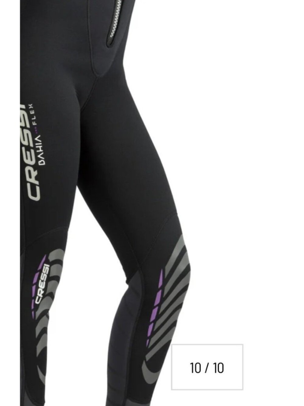 Cressi Bahia Flex 3mm Lady Size XS Black Purple One Piece Full Wetsuit NWT - Picture 11 of 16